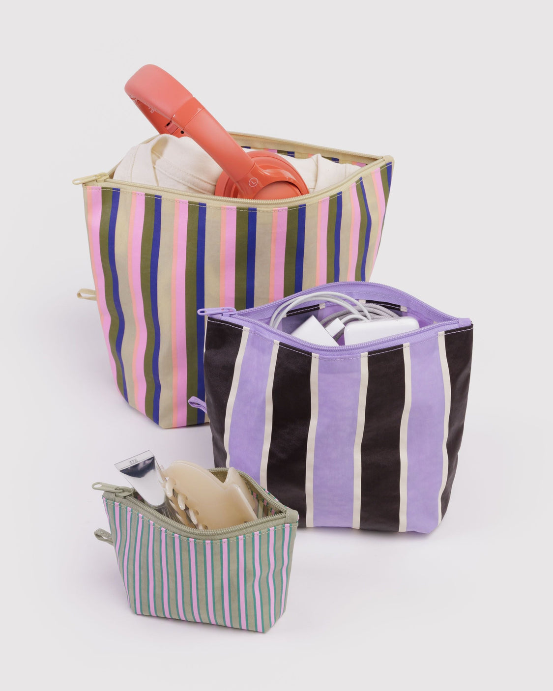 Go Pouch Set - Candy Shop Stripes - Fresh Storage Set