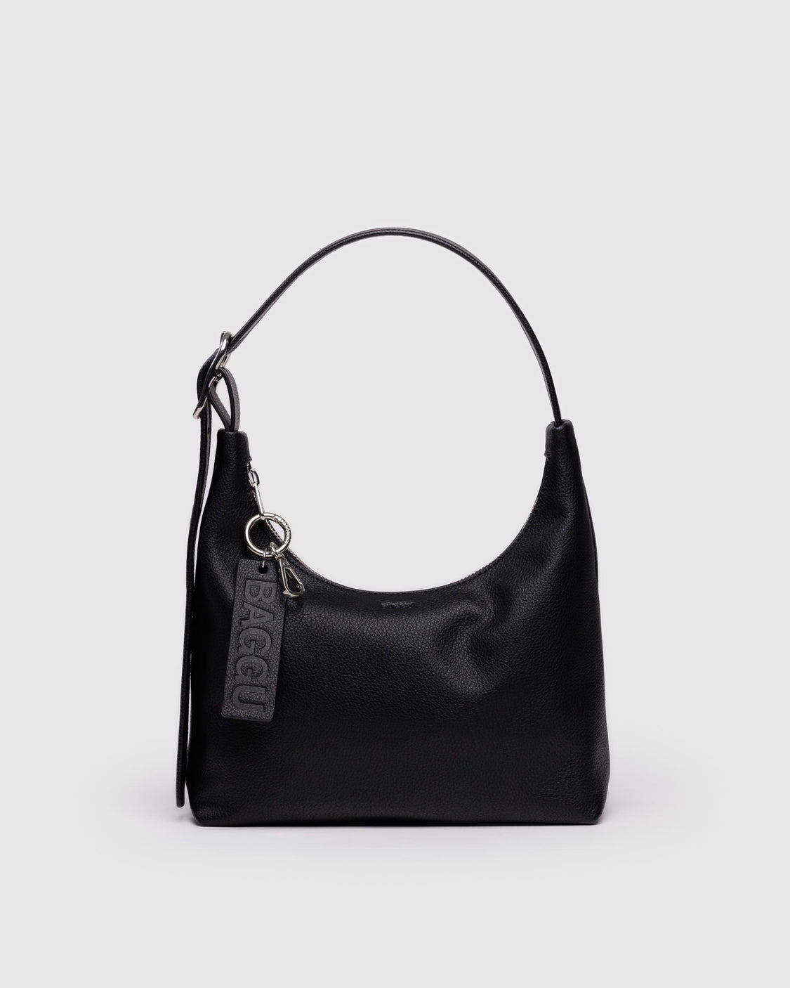 Mini Recycled Leather Shoulder Bag - Black - Bright City Choice