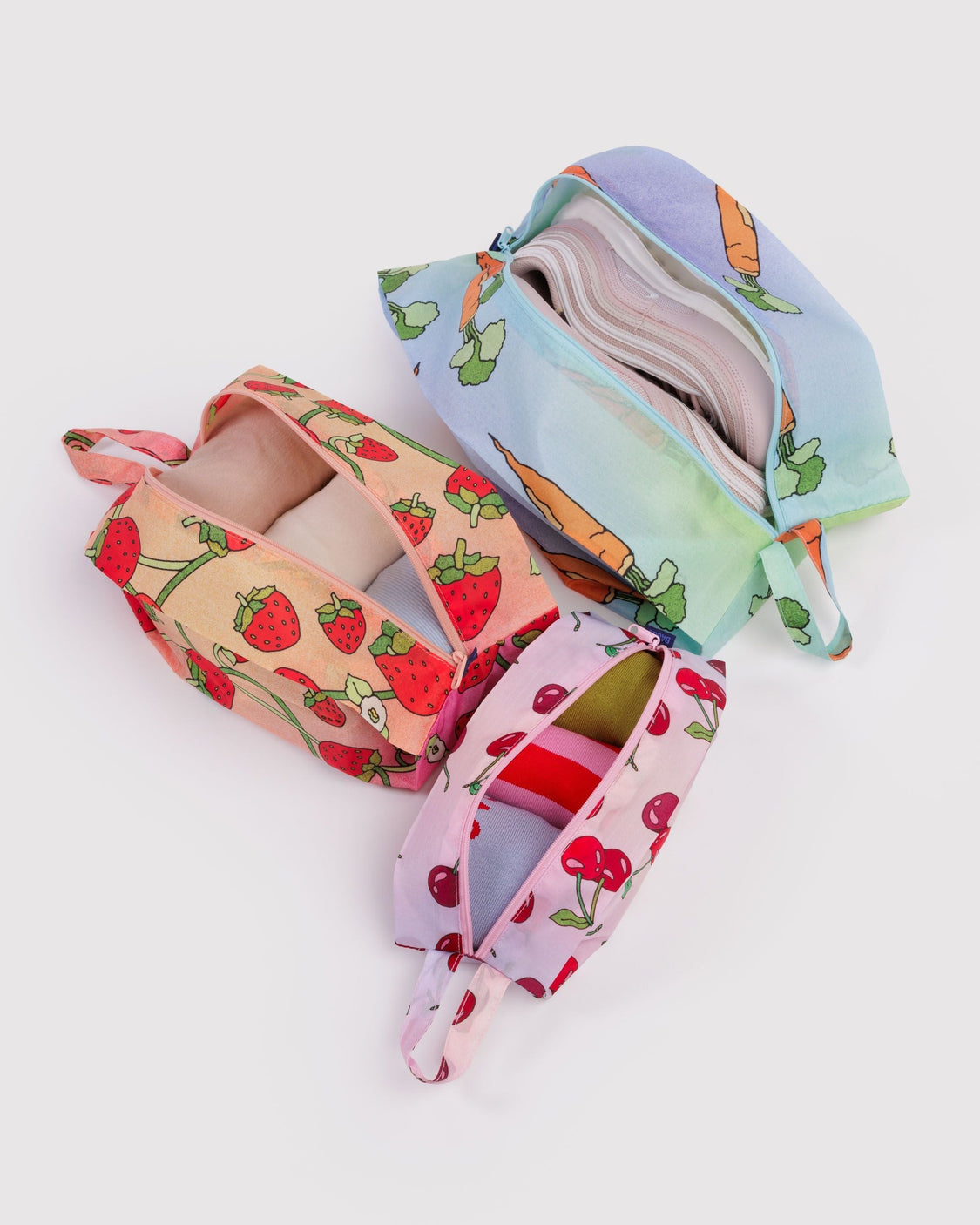 3D Zip Set - Carrots & Berries - Bright Zip Set