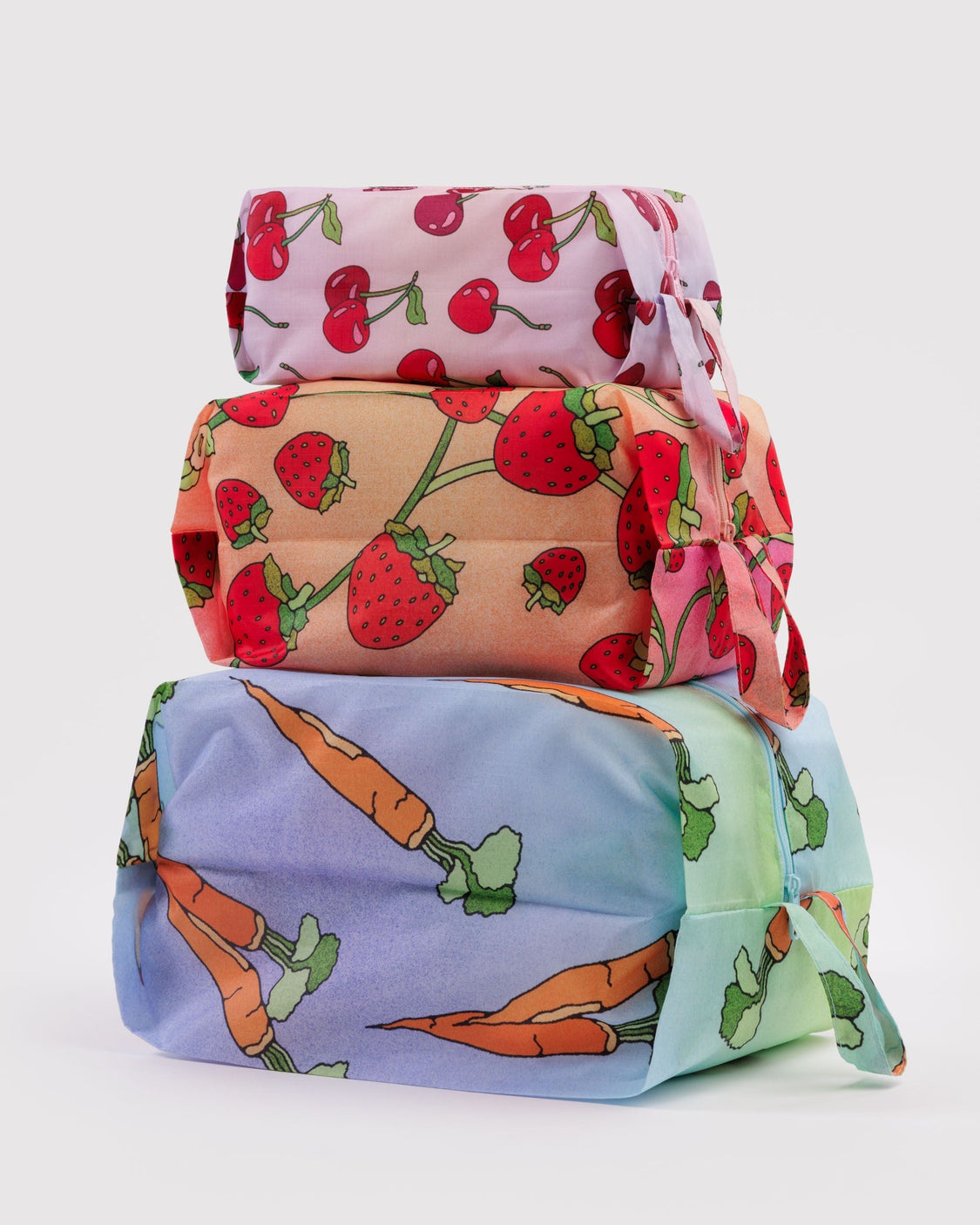3D Zip Set - Carrots & Berries - Bright Utility Set