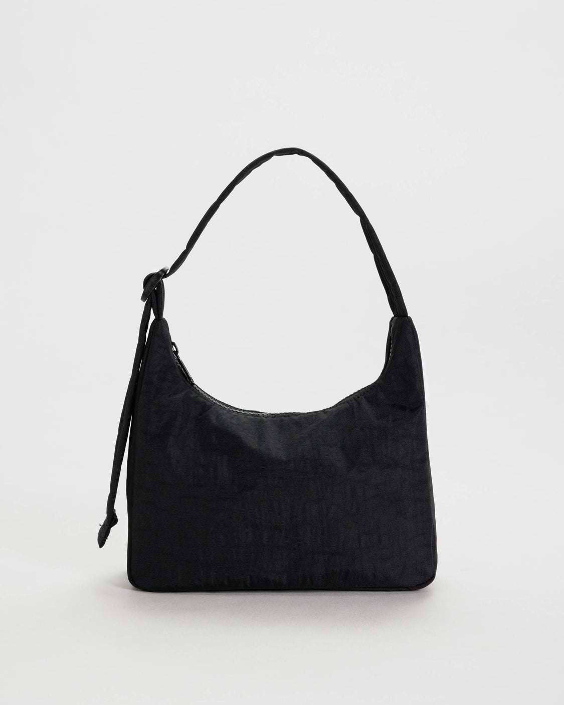 Mini Nylon Shoulder Bag - Black Key Leash - Simple Utility Ready