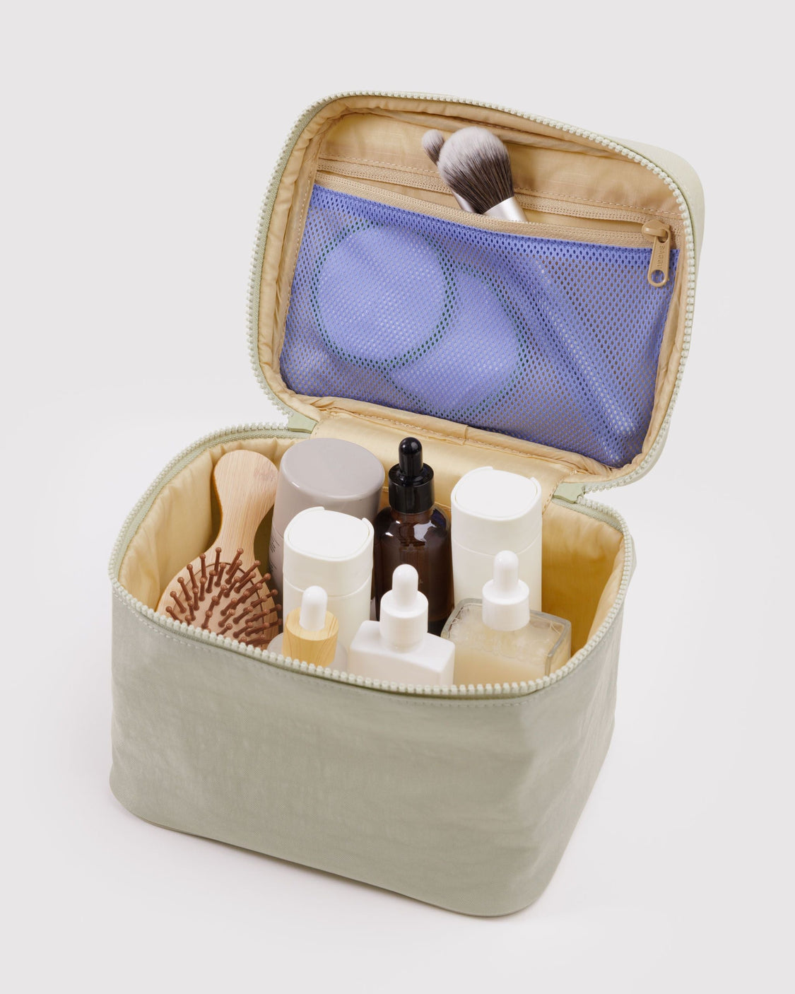 Large Cosmetic Case - Celadon - Classic Travel Pouch