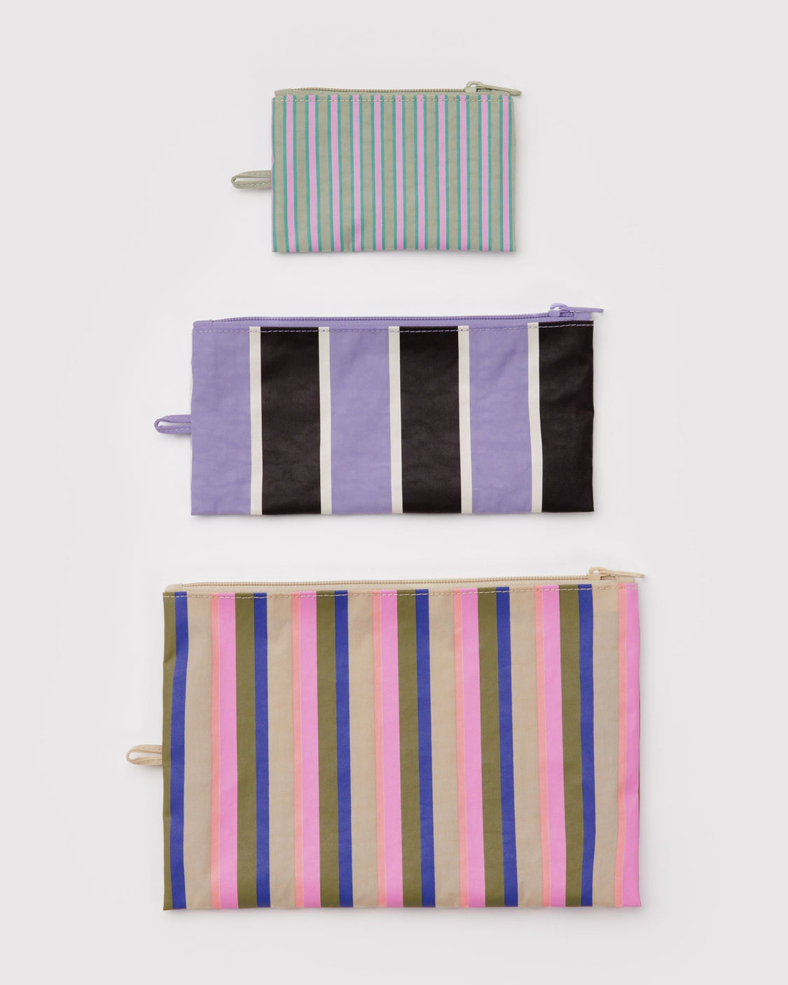 Flat Pouch Set - Candy Shop Stripes - Essential Storage Set